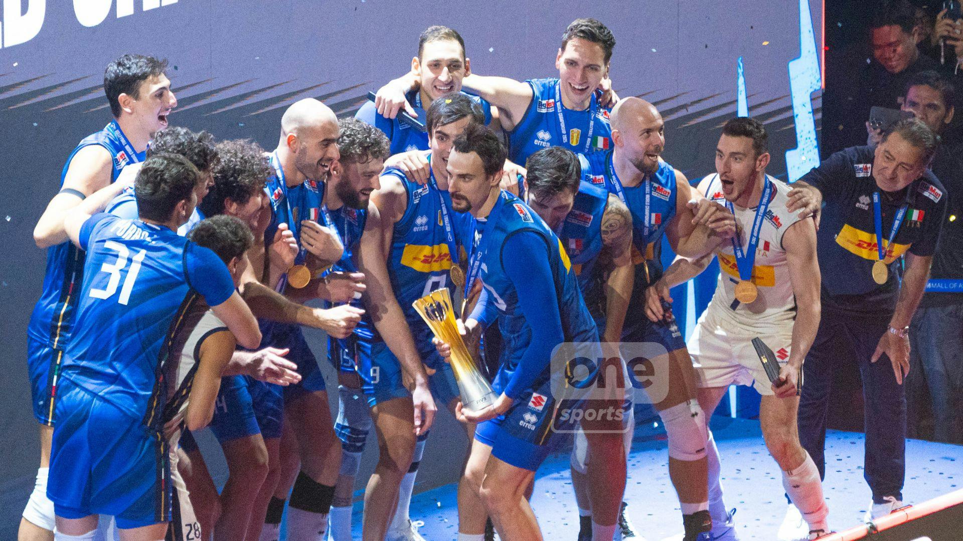 Simone Giannelli dedicates gold medal to injured teammates after Italy’s back-to-back FIVB triumph
